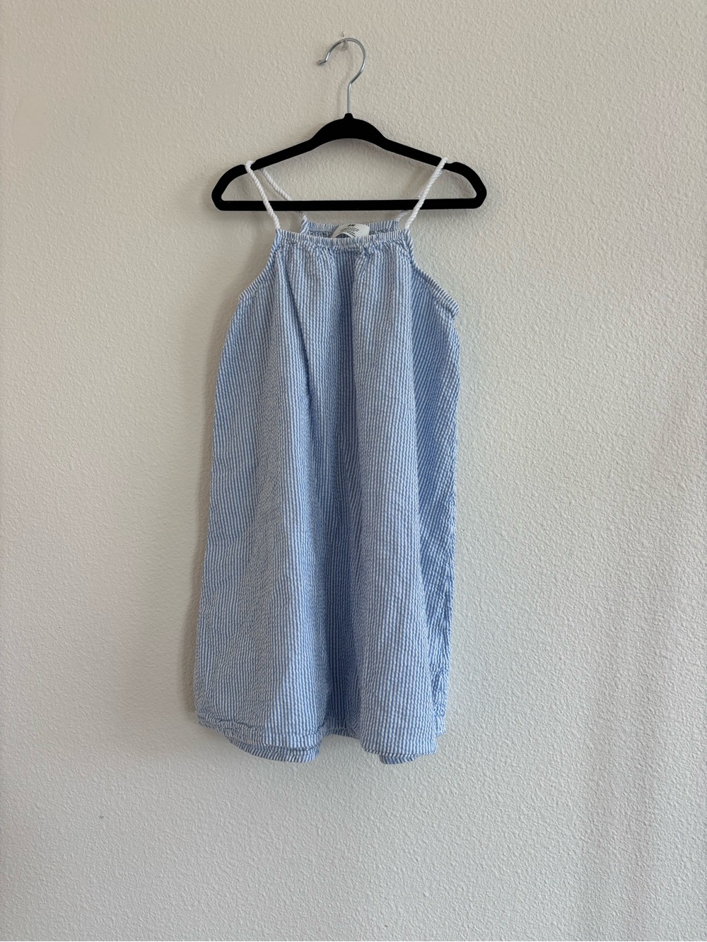 H&M striped seersucker girls dress size 6